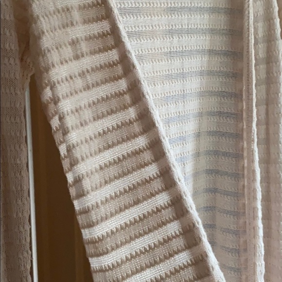 Cream white long cardigan - Picture 3 of 4